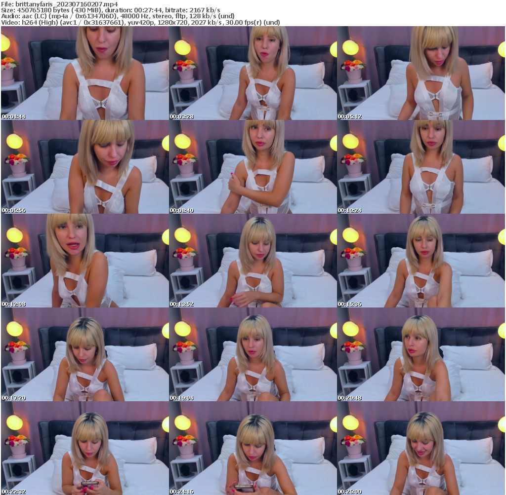 Preview thumb from brittanyfaris on 2023-07-16 @ bongacams