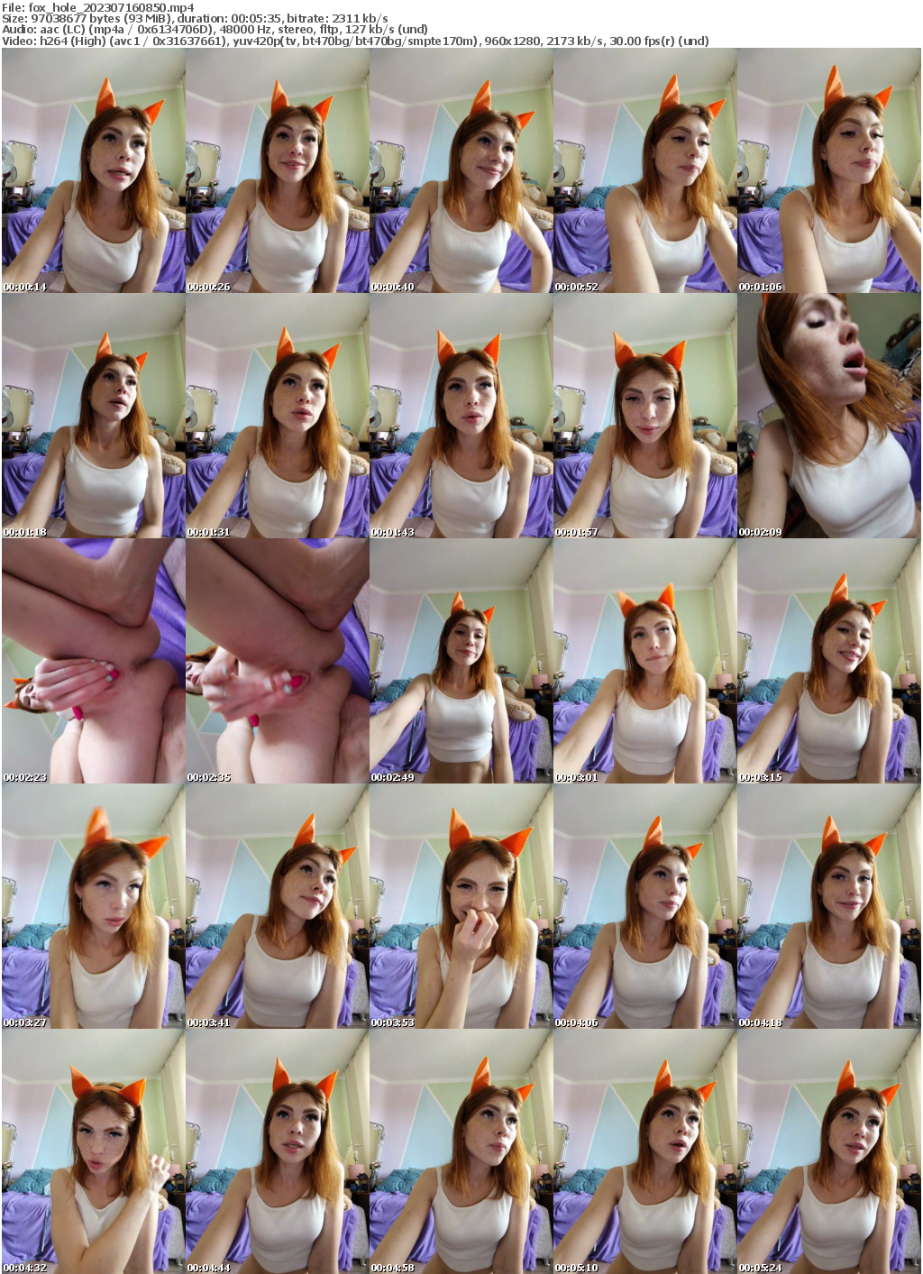 Preview thumb from fox_hole on 2023-07-16 @ bongacams