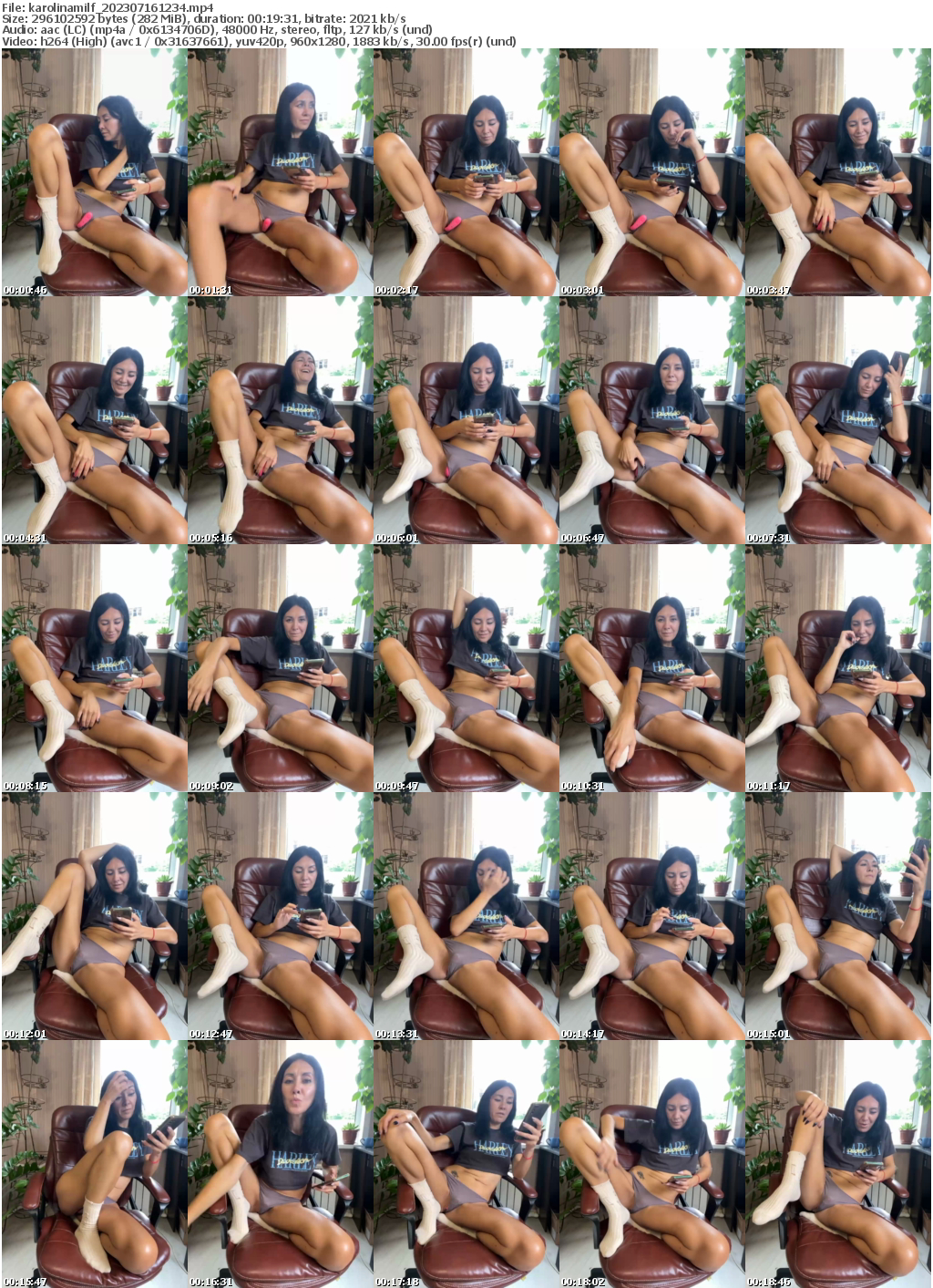 Preview thumb from karolinamilf on 2023-07-16 @ bongacams