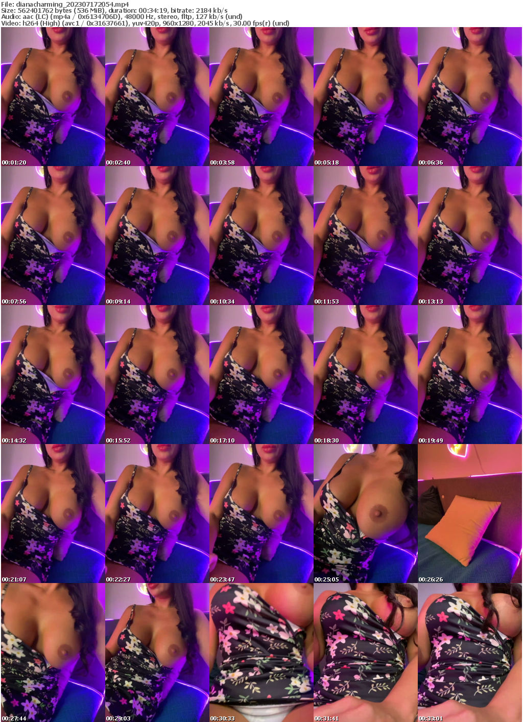 Preview thumb from dianacharming on 2023-07-17 @ bongacams