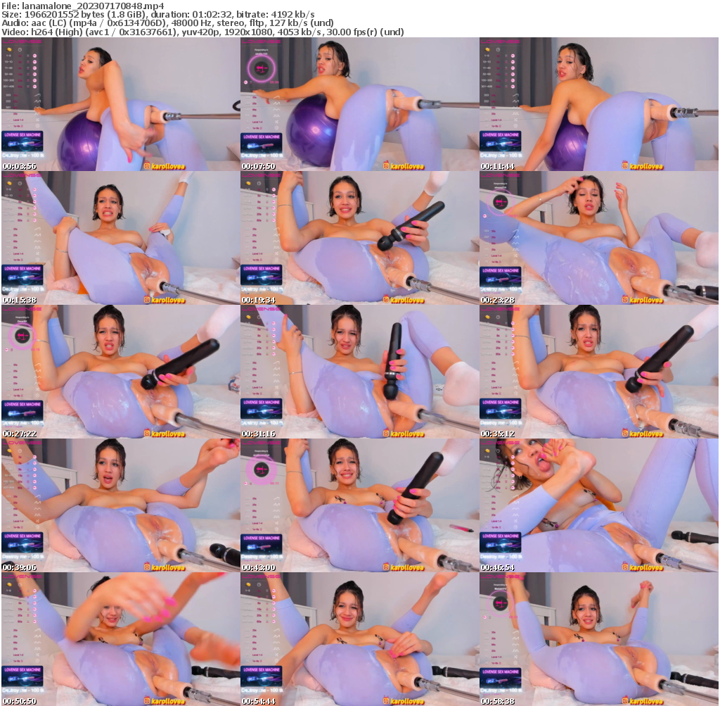 Preview thumb from lanamalone on 2023-07-17 @ bongacams