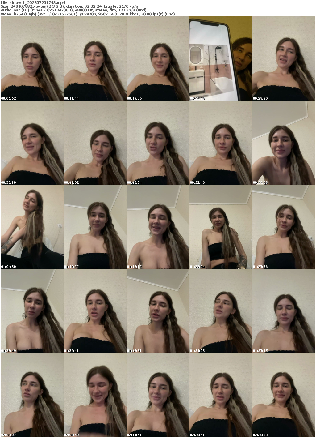 Preview thumb from kirlove1 on 2023-07-20 @ bongacams