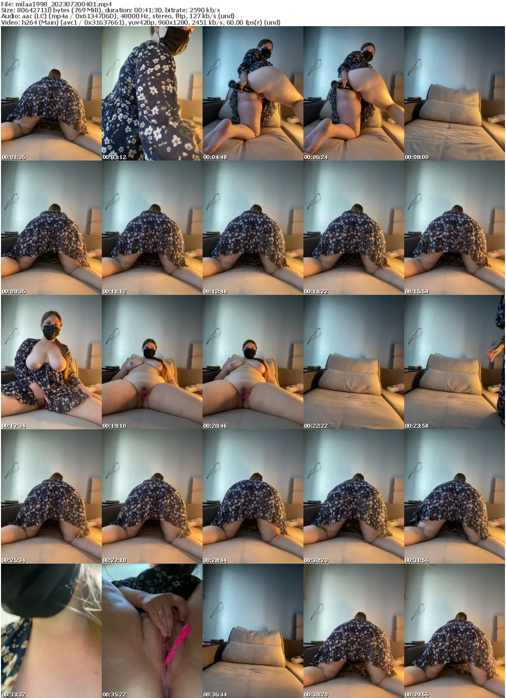 Preview thumb from milaa1998 on 2023-07-20 @ bongacams