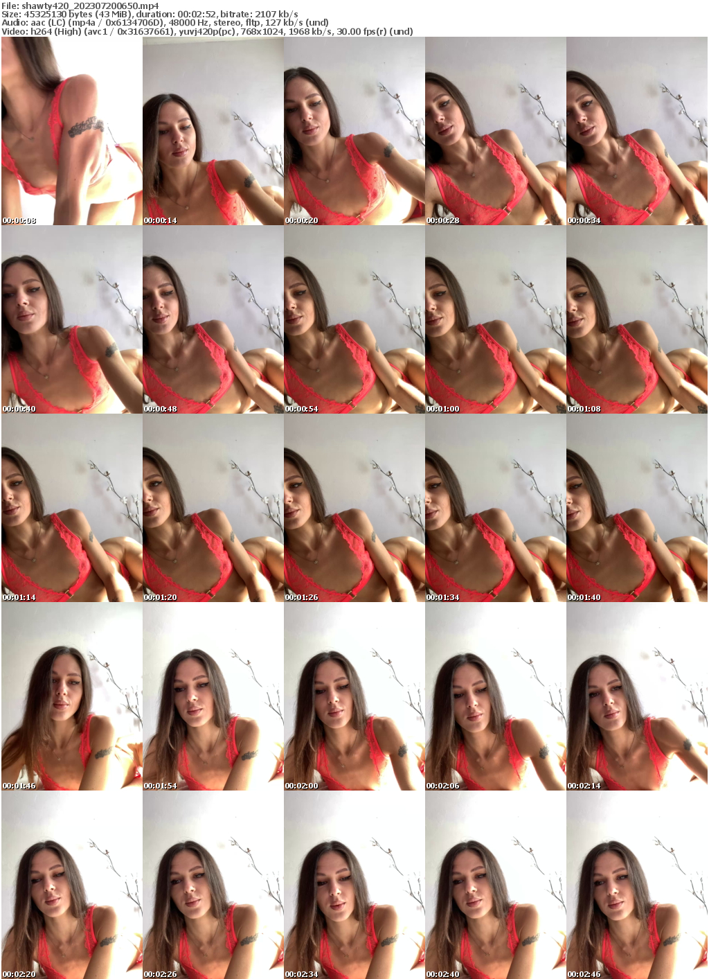 Preview thumb from shawty420 on 2023-07-20 @ bongacams