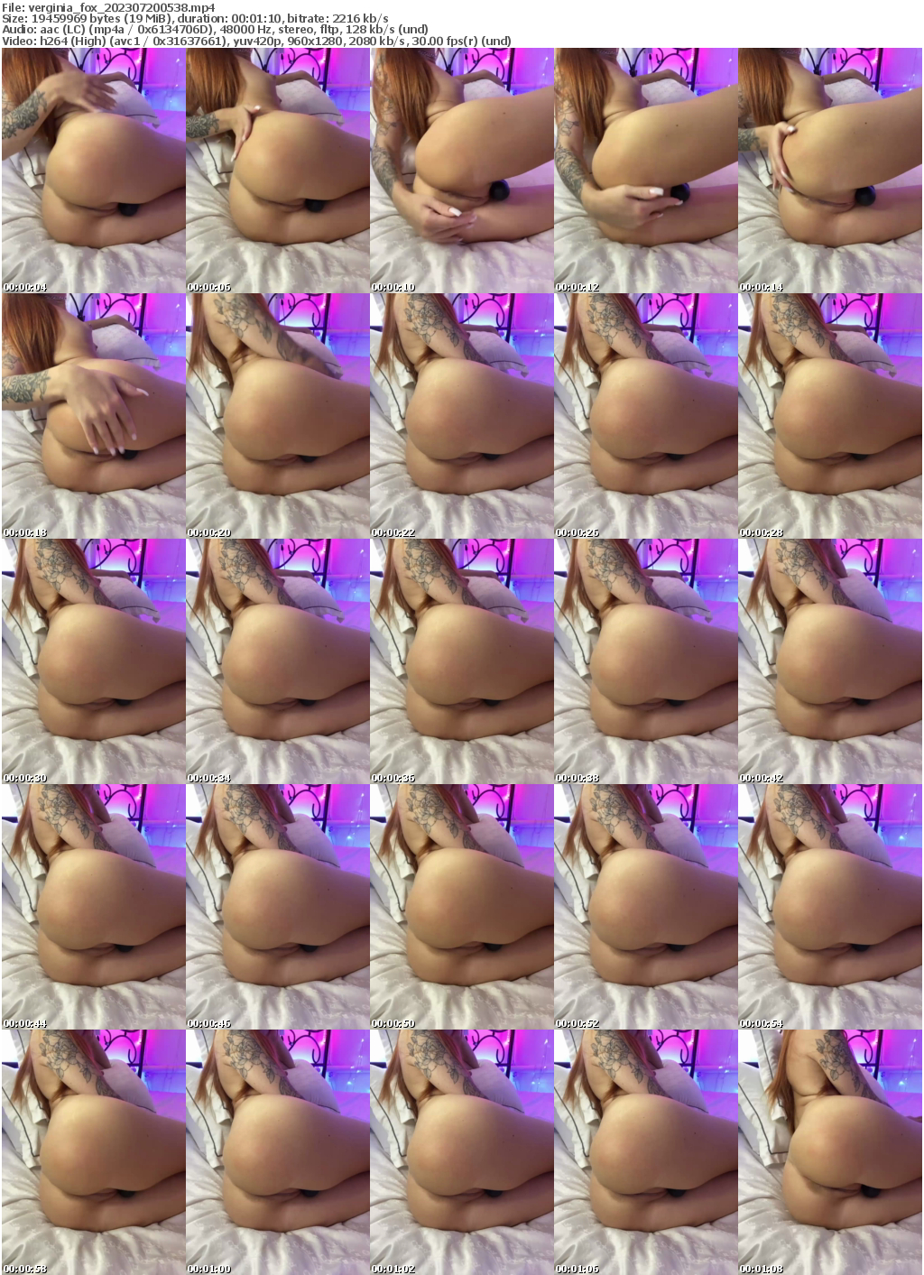 Preview thumb from verginia_fox on 2023-07-20 @ bongacams