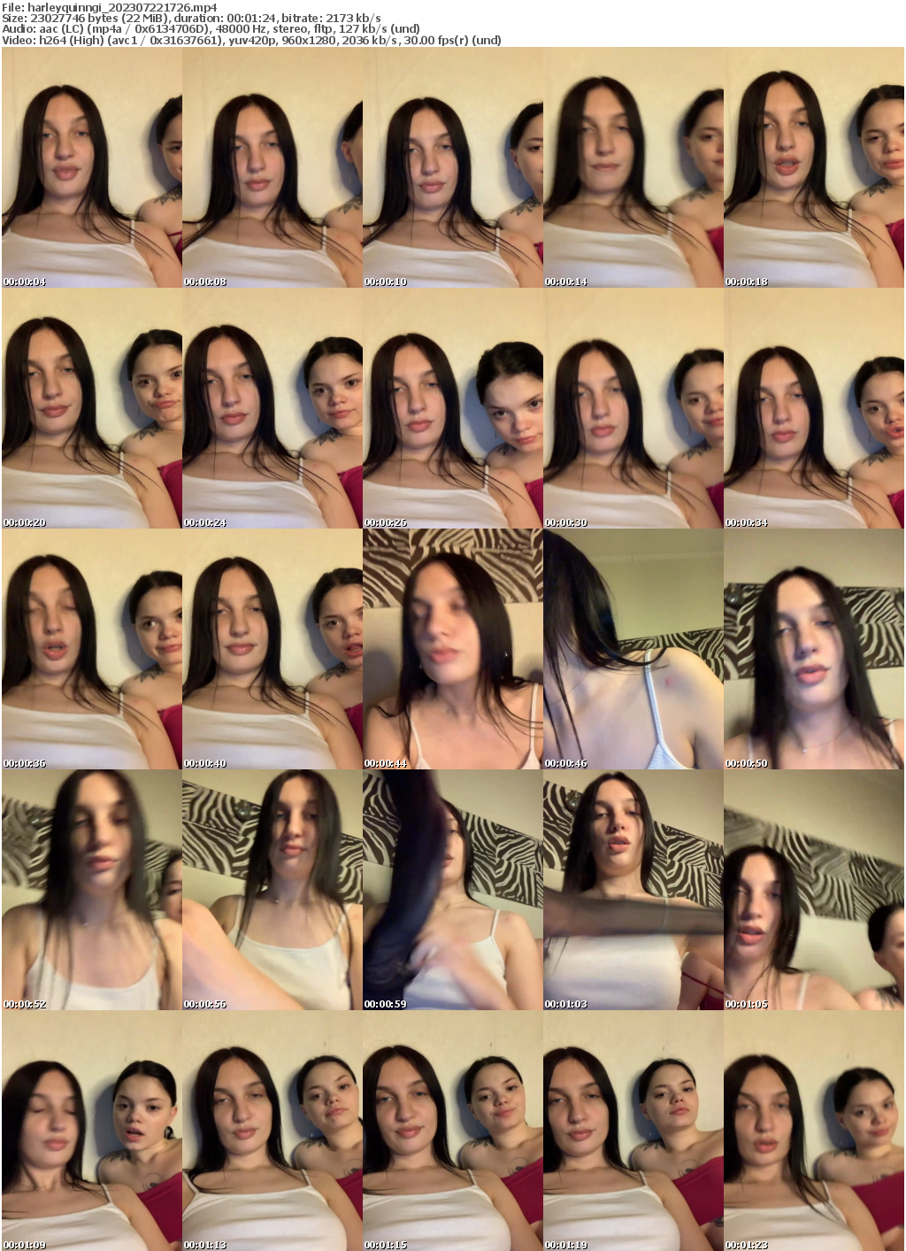 Preview thumb from harleyquinngi on 2023-07-22 @ bongacams