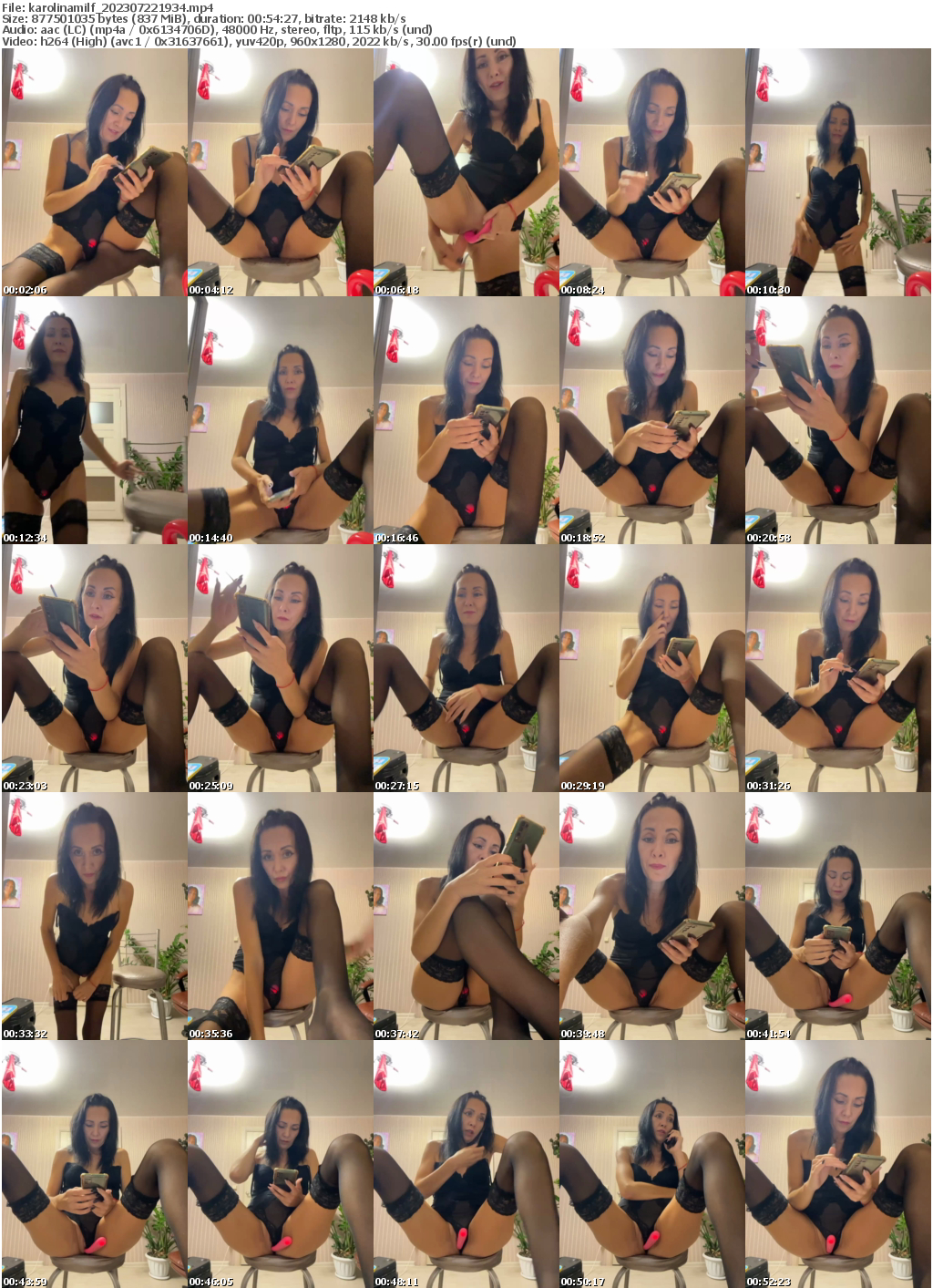 Preview thumb from karolinamilf on 2023-07-22 @ bongacams