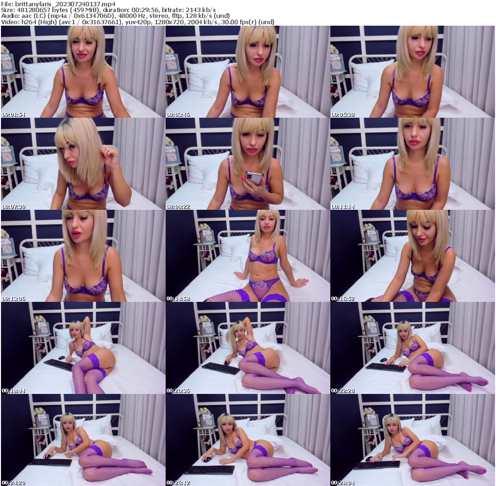 Preview thumb from brittanyfaris on 2023-07-24 @ bongacams