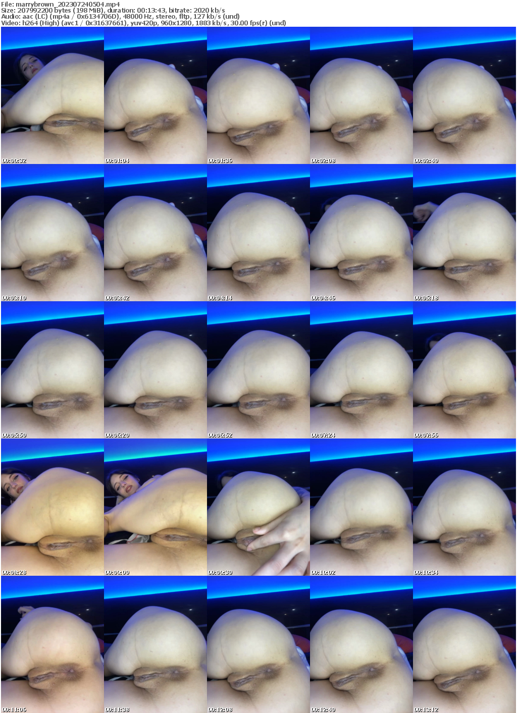 Preview thumb from marrybrown on 2023-07-24 @ bongacams