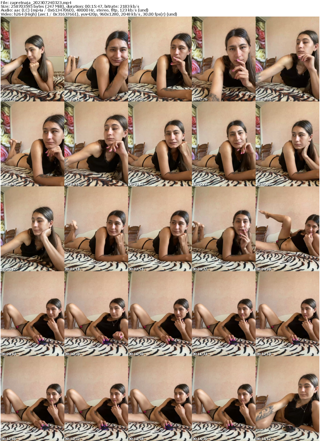 Preview thumb from zapretnaja on 2023-07-24 @ bongacams