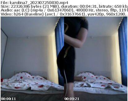 Preview thumb from karolina7 on 2023-07-25 @ bongacams