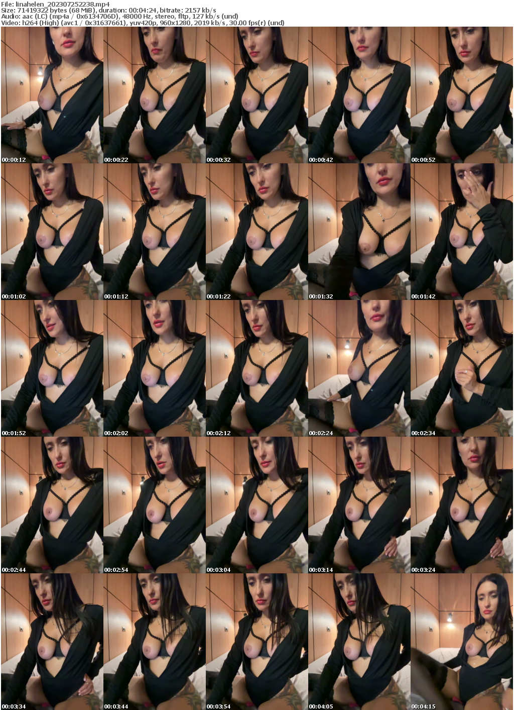 Preview thumb from linahelen on 2023-07-25 @ bongacams