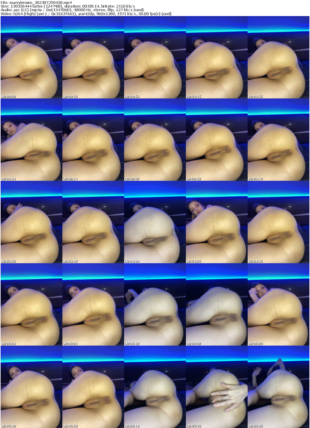 Preview thumb from marrybrown on 2023-07-25 @ bongacams