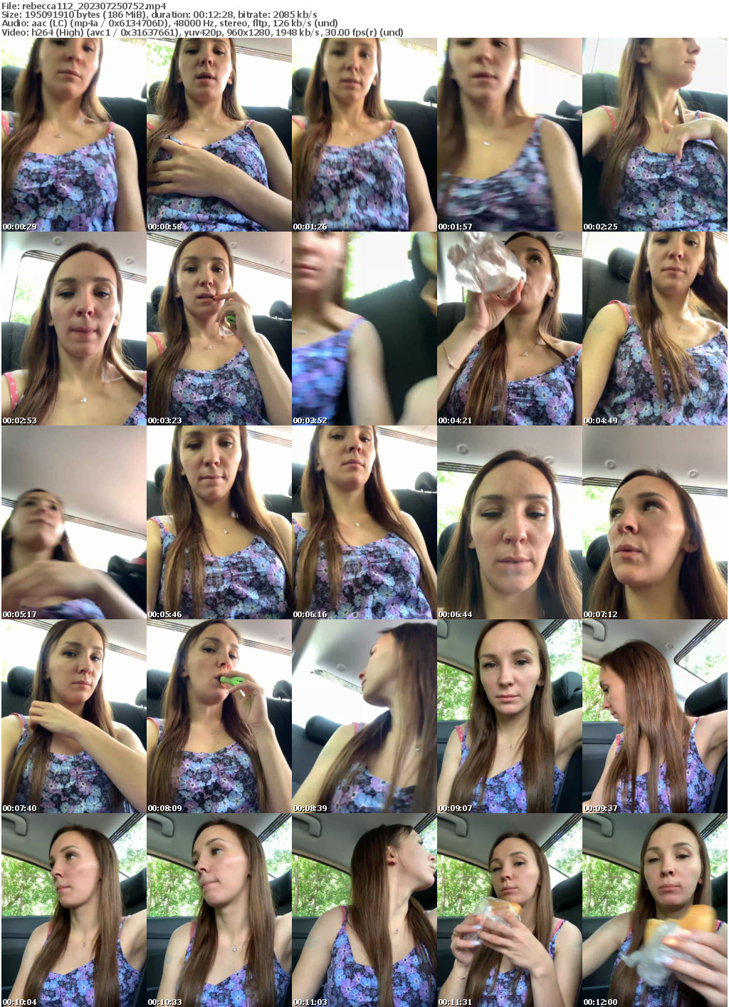 Preview thumb from rebecca112 on 2023-07-25 @ bongacams