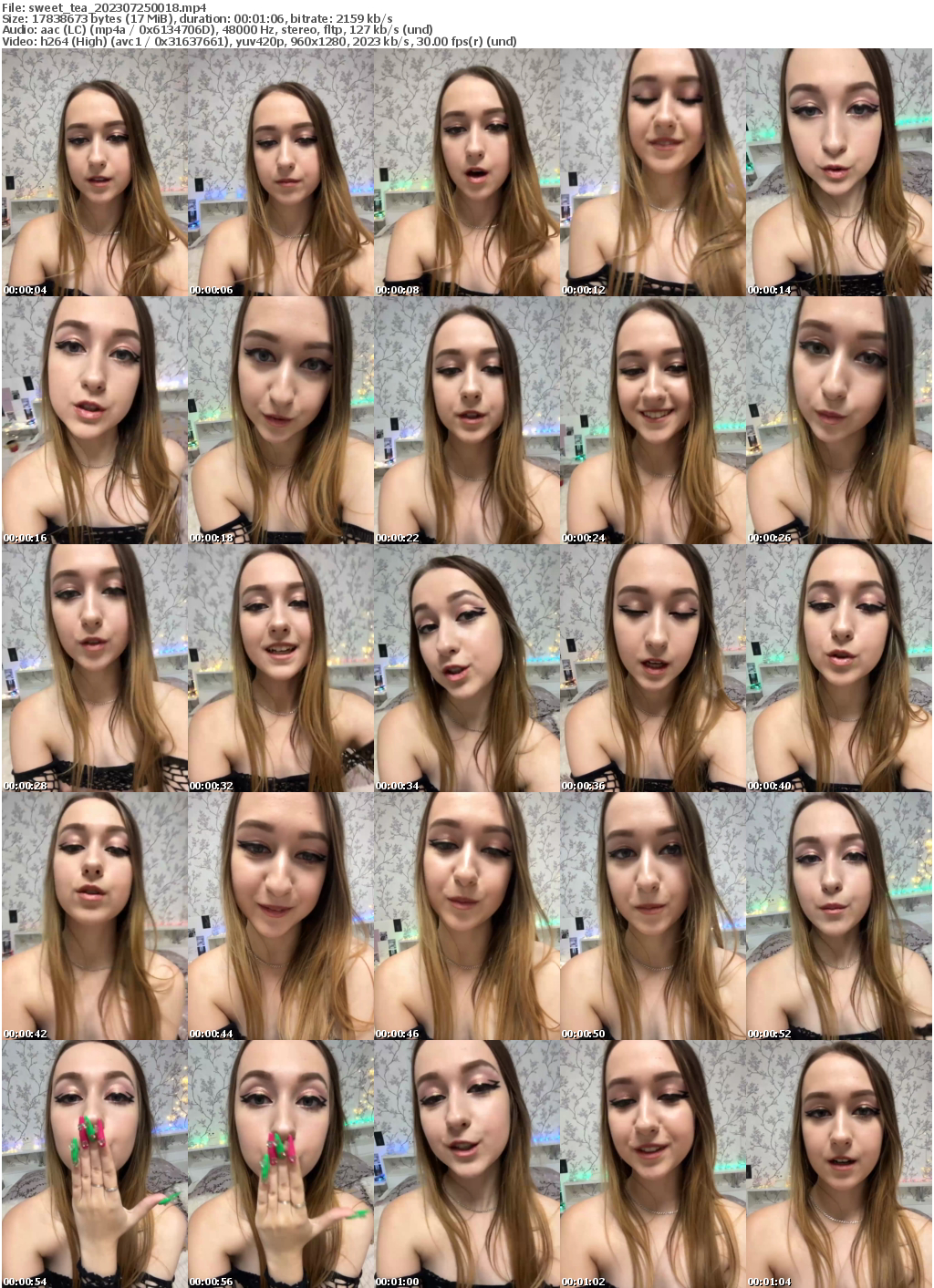 Preview thumb from sweet_tea on 2023-07-25 @ bongacams