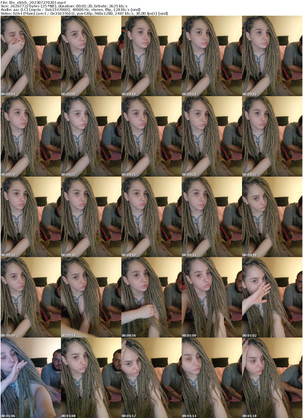 Preview thumb from lilo_stitch on 2023-07-27 @ bongacams