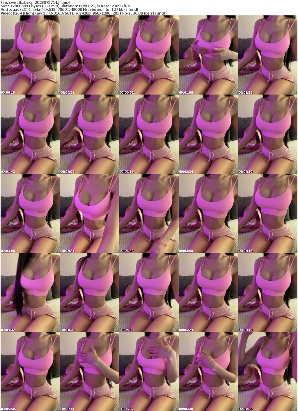 Preview thumb from sweetbabyxs on 2023-07-27 @ bongacams