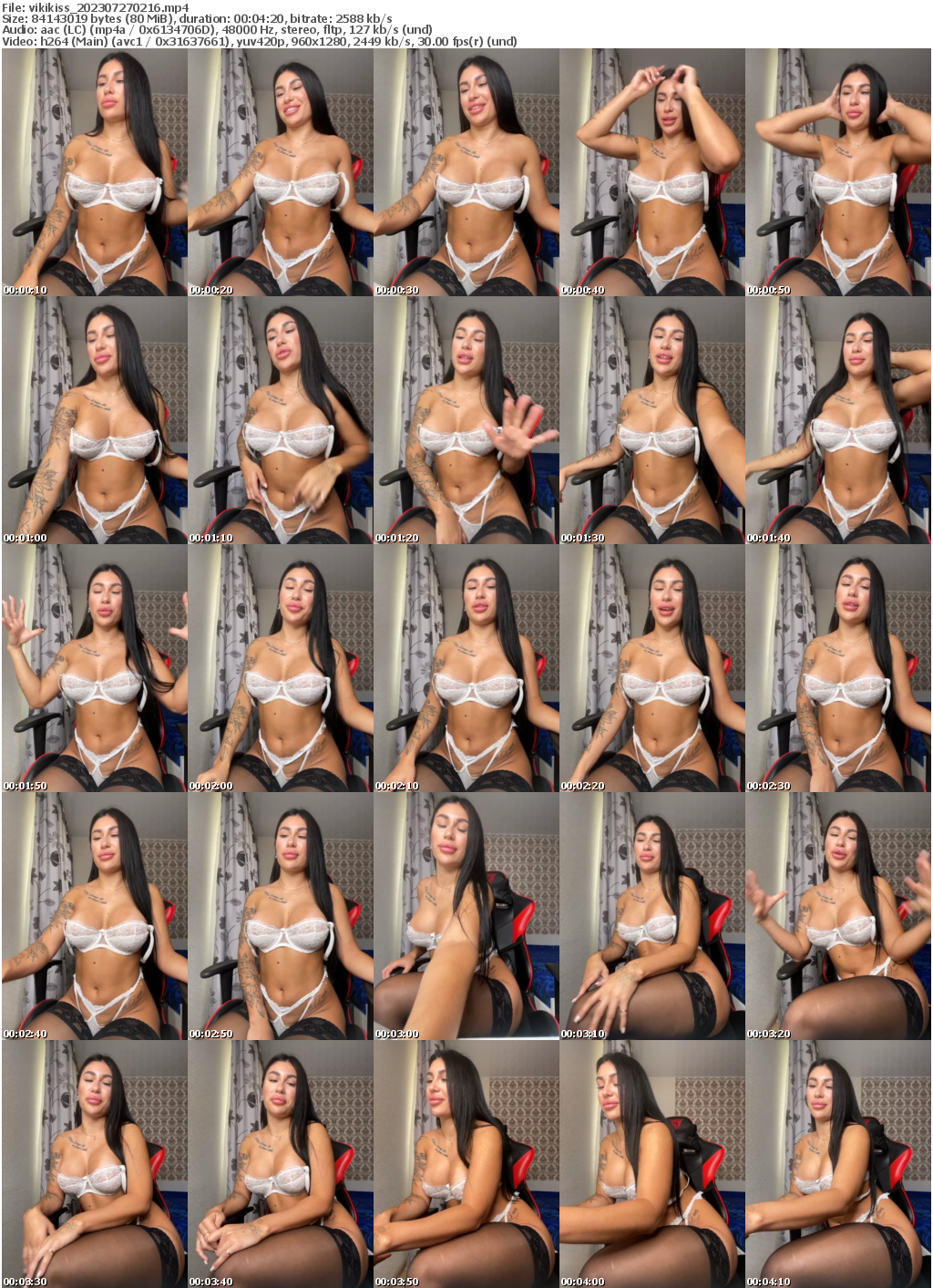 Preview thumb from vikikiss on 2023-07-27 @ bongacams