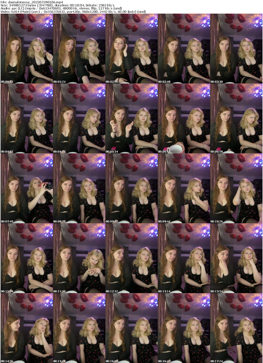 Preview thumb from daenalonessa on 2023-07-28 @ bongacams