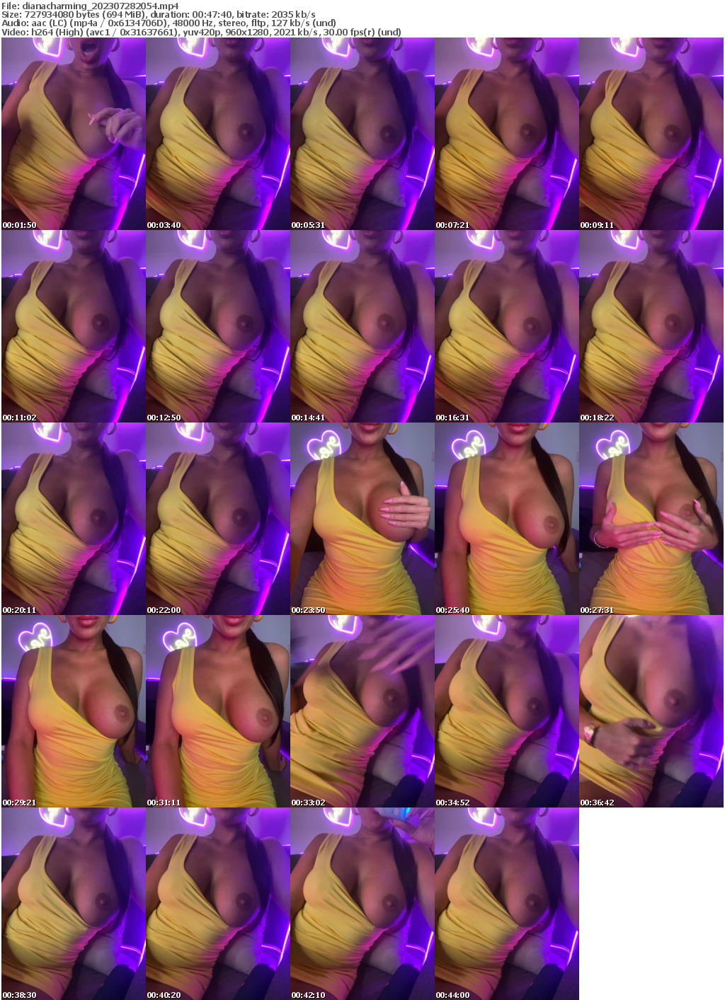 Preview thumb from dianacharming on 2023-07-28 @ bongacams