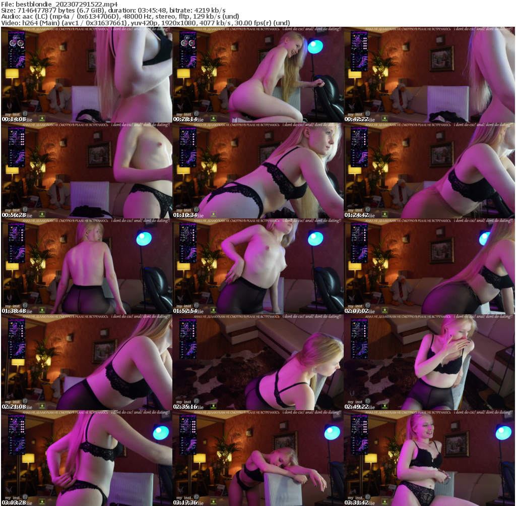 Preview thumb from bestblondie on 2023-07-29 @ bongacams