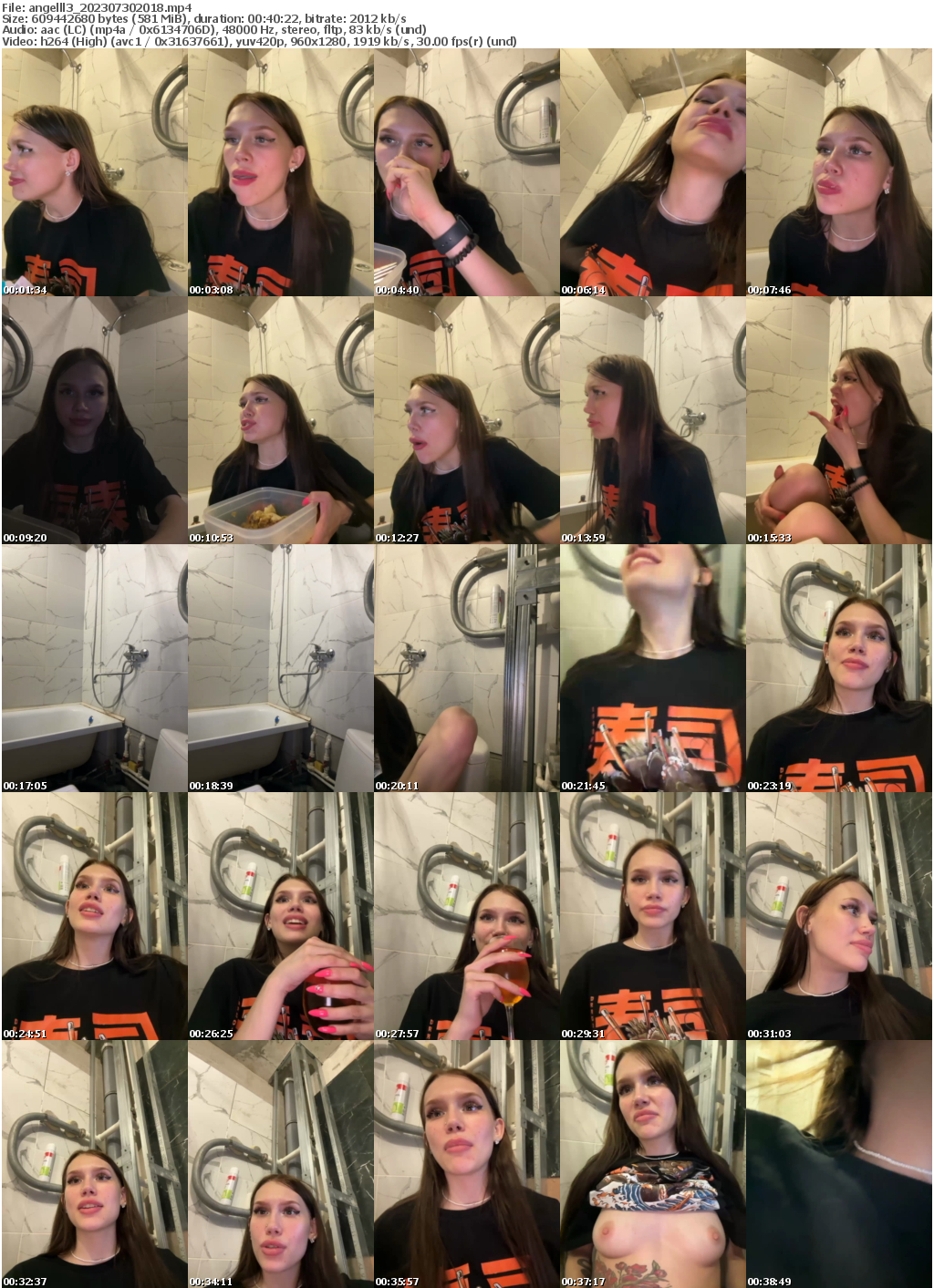 Preview thumb from angelll3 on 2023-07-30 @ bongacams