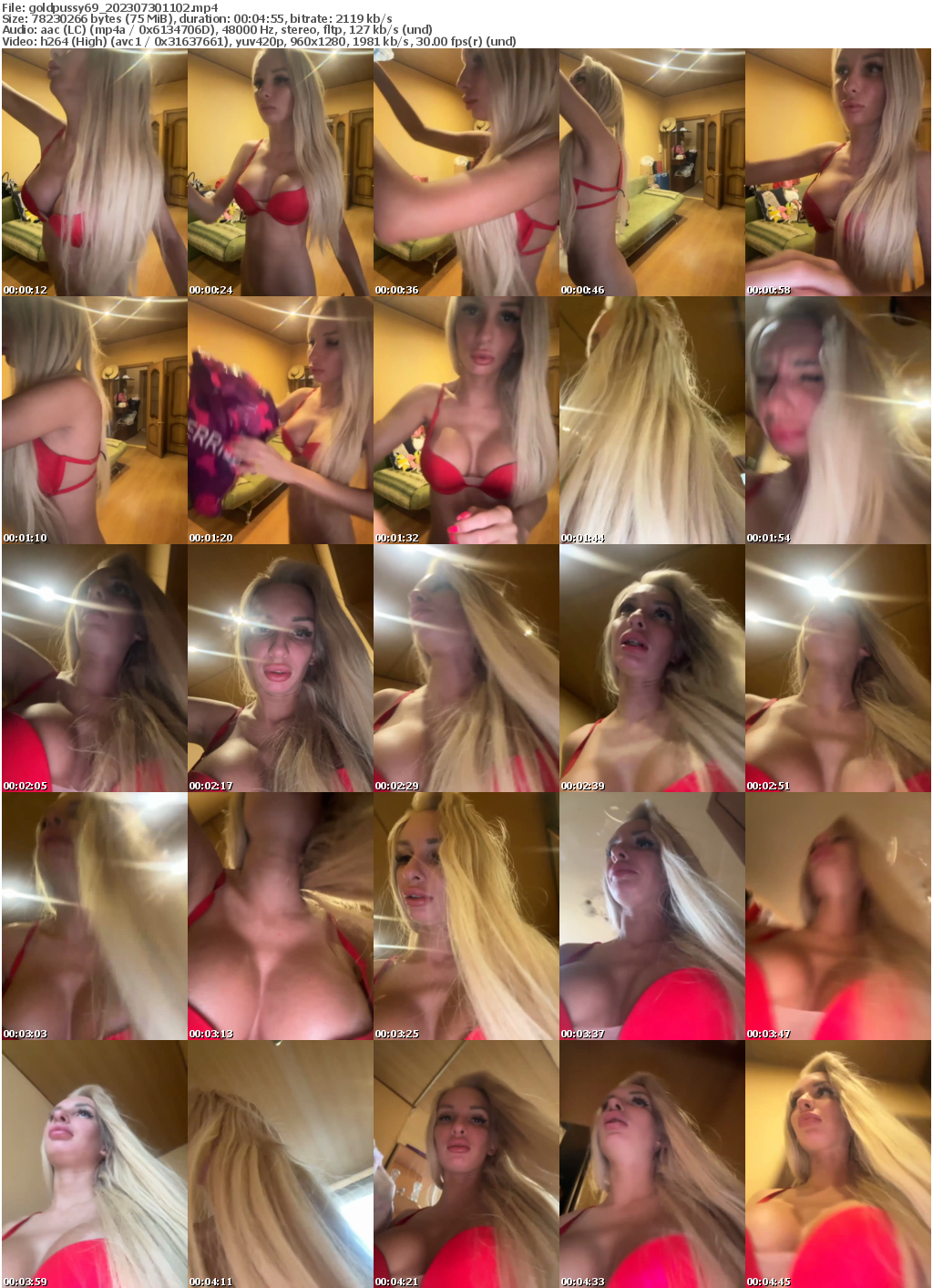 Preview thumb from goldpussy69 on 2023-07-30 @ bongacams