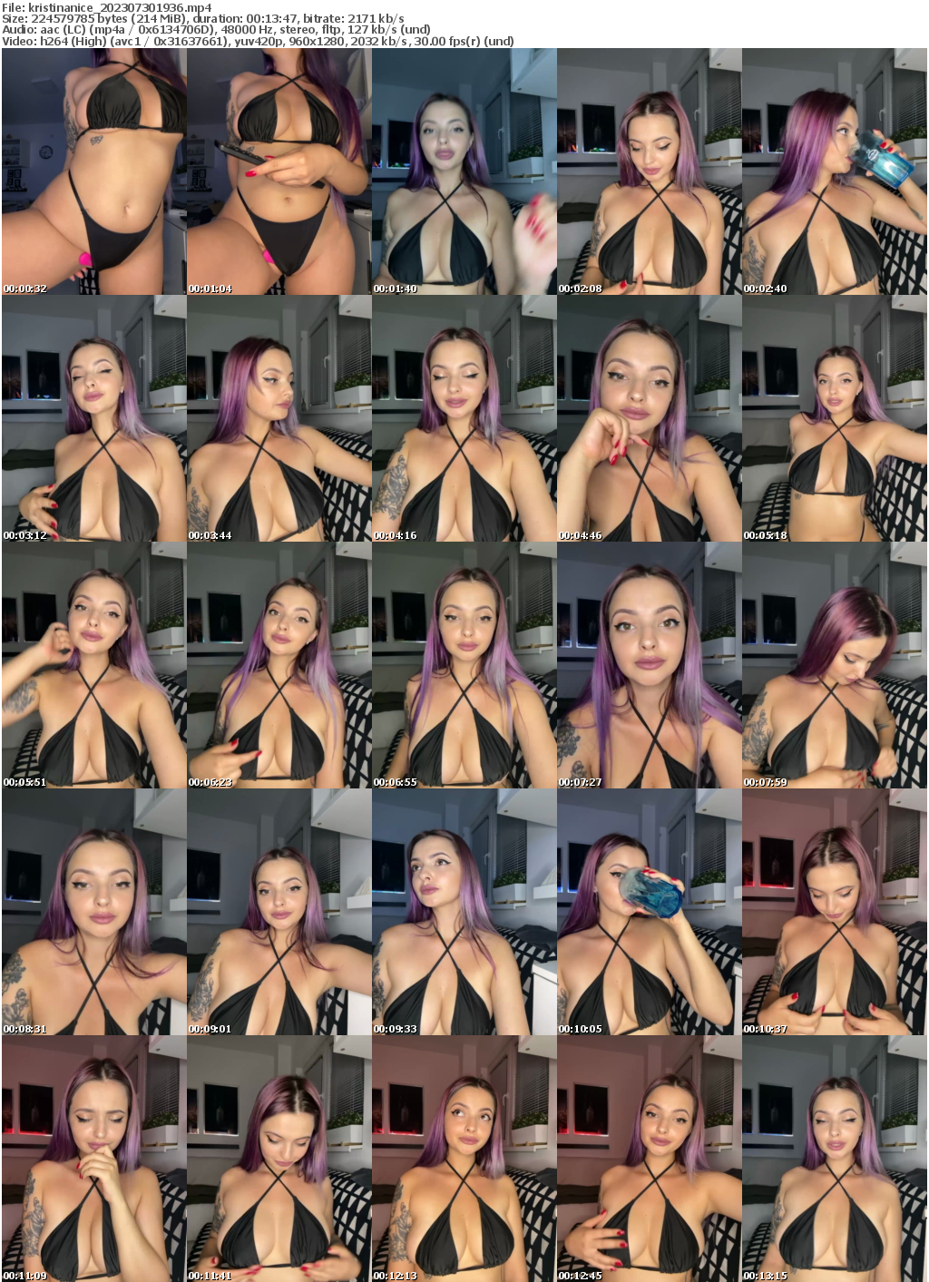 Preview thumb from kristinanice on 2023-07-30 @ bongacams