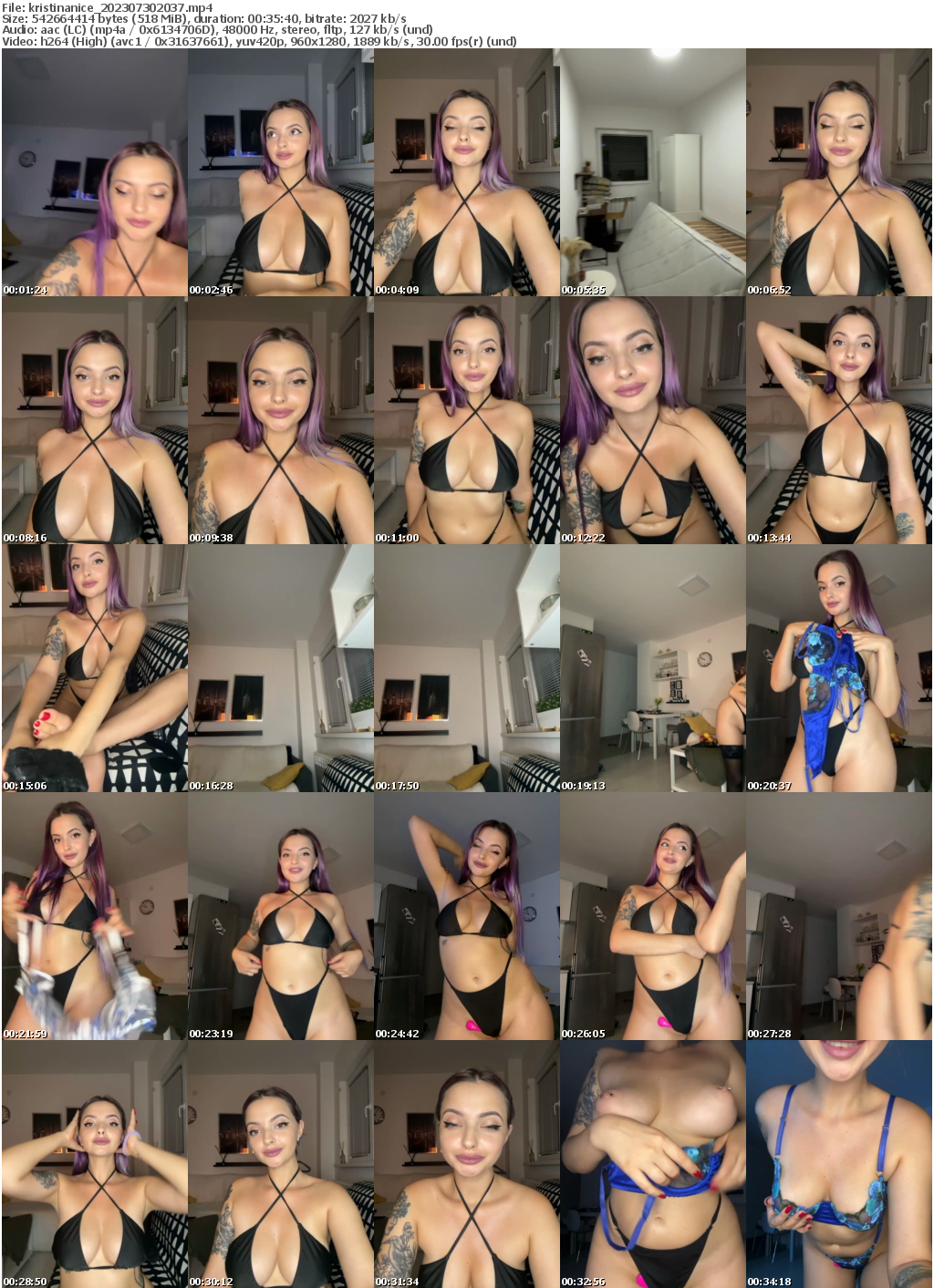 Preview thumb from kristinanice on 2023-07-30 @ bongacams