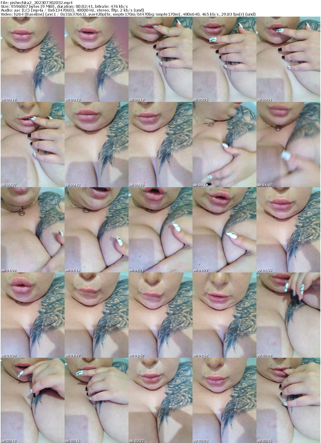 Preview thumb from pishechka2 on 2023-07-30 @ bongacams