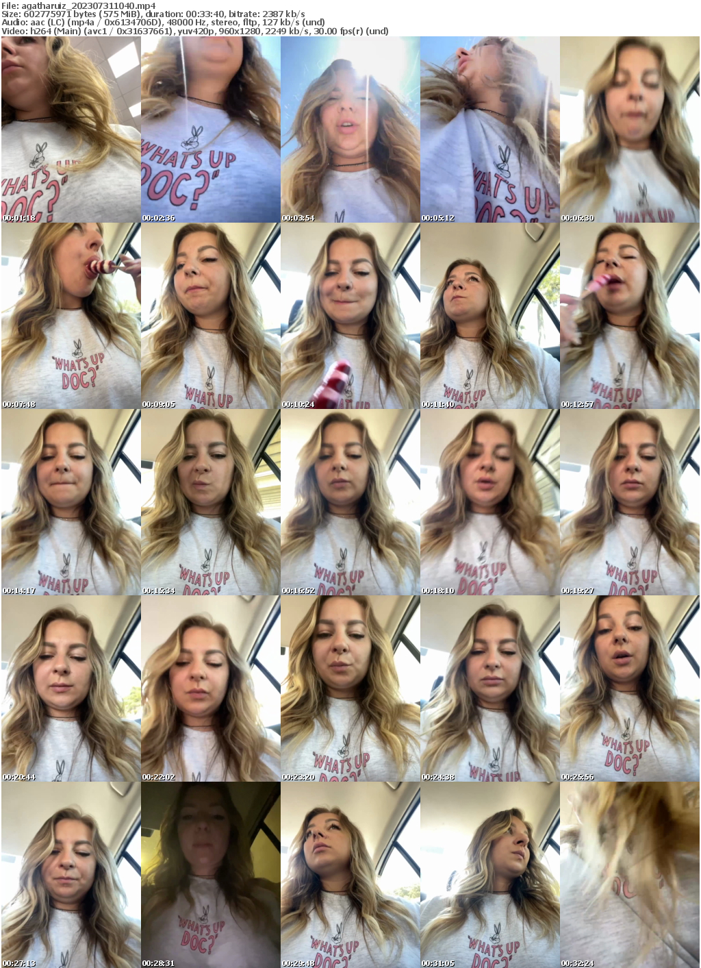 Preview thumb from agatharuiz on 2023-07-31 @ bongacams