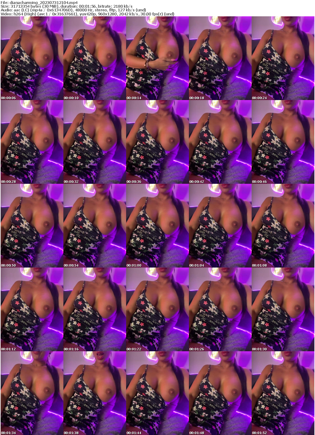 Preview thumb from dianacharming on 2023-07-31 @ bongacams