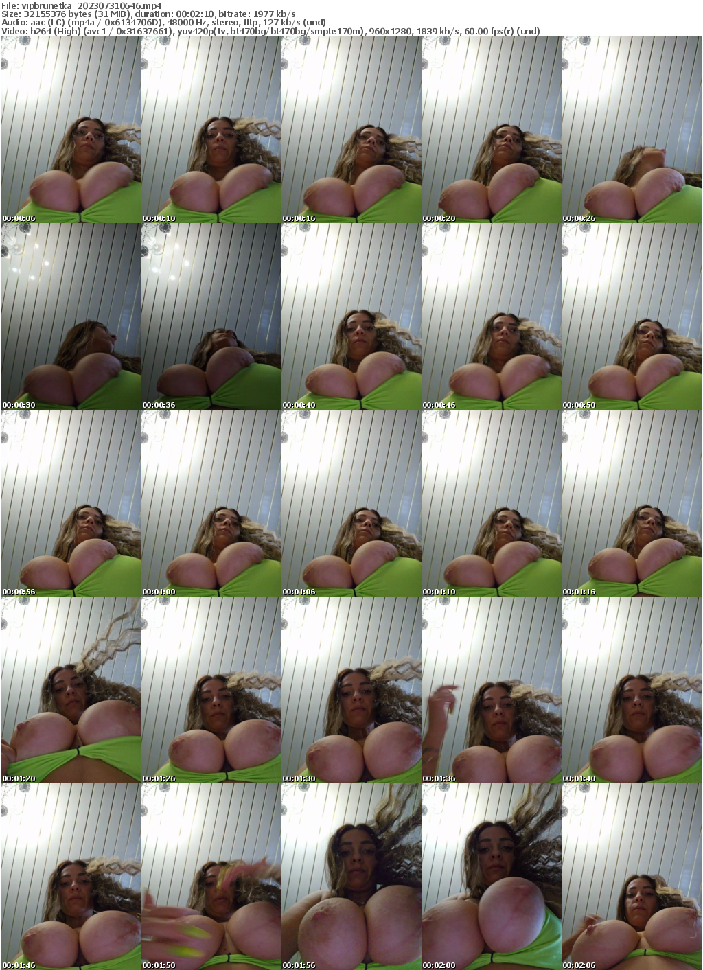 Preview thumb from vipbrunetka on 2023-07-31 @ bongacams