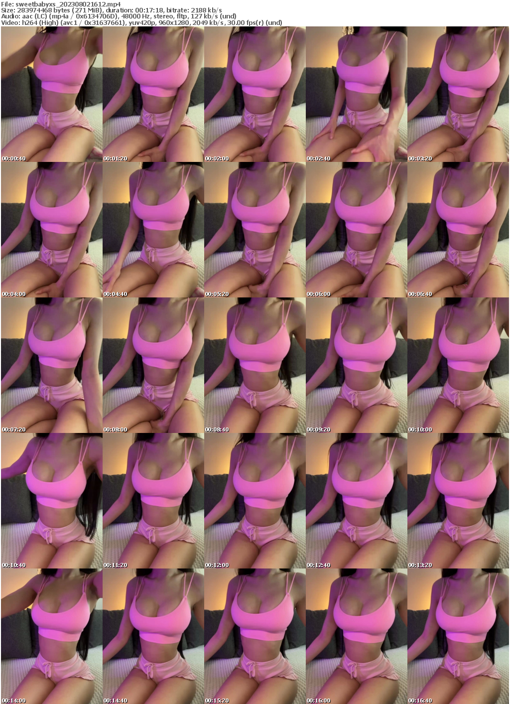 Preview thumb from sweetbabyxs on 2023-08-02 @ bongacams