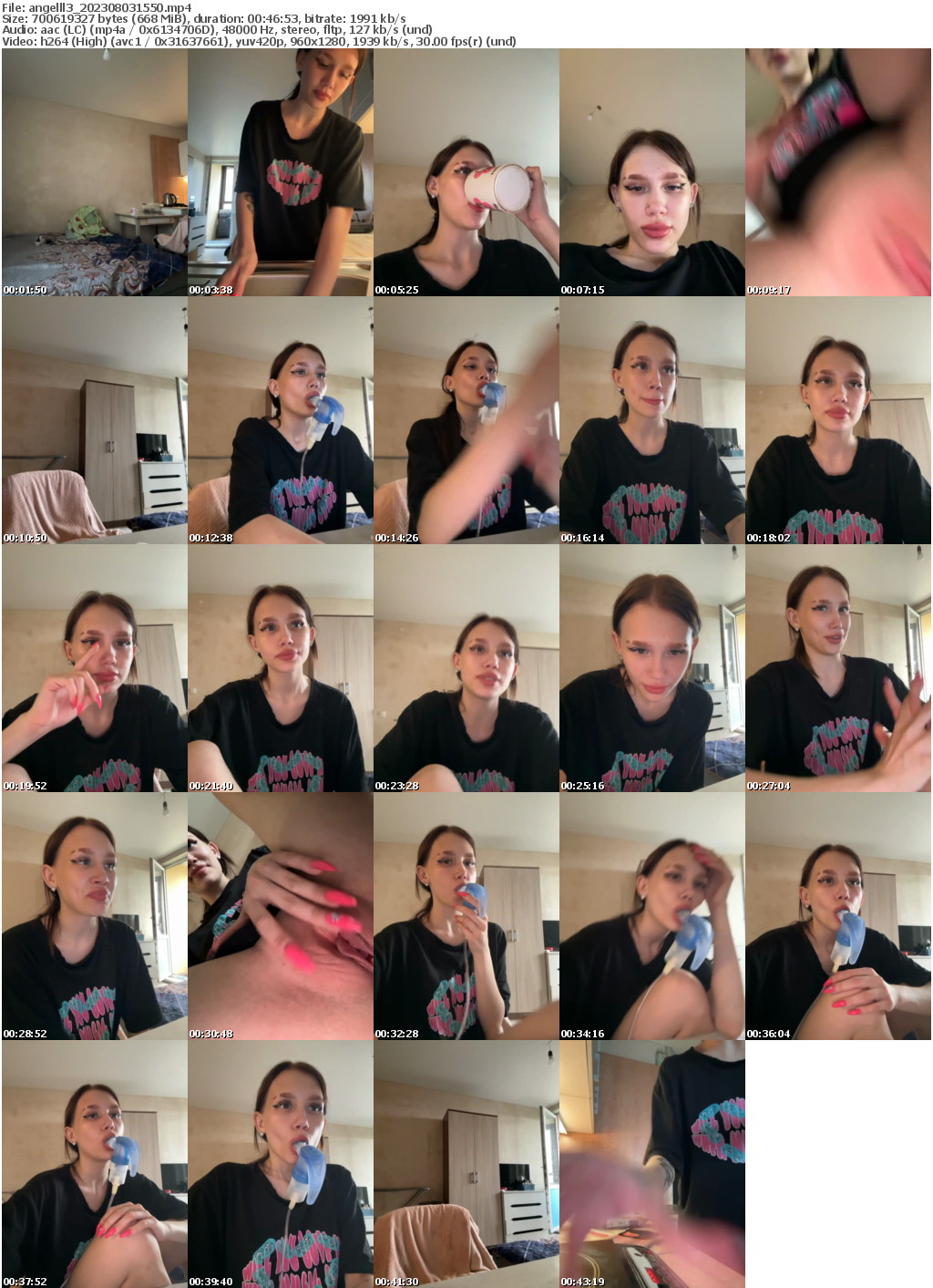 Preview thumb from angelll3 on 2023-08-03 @ bongacams