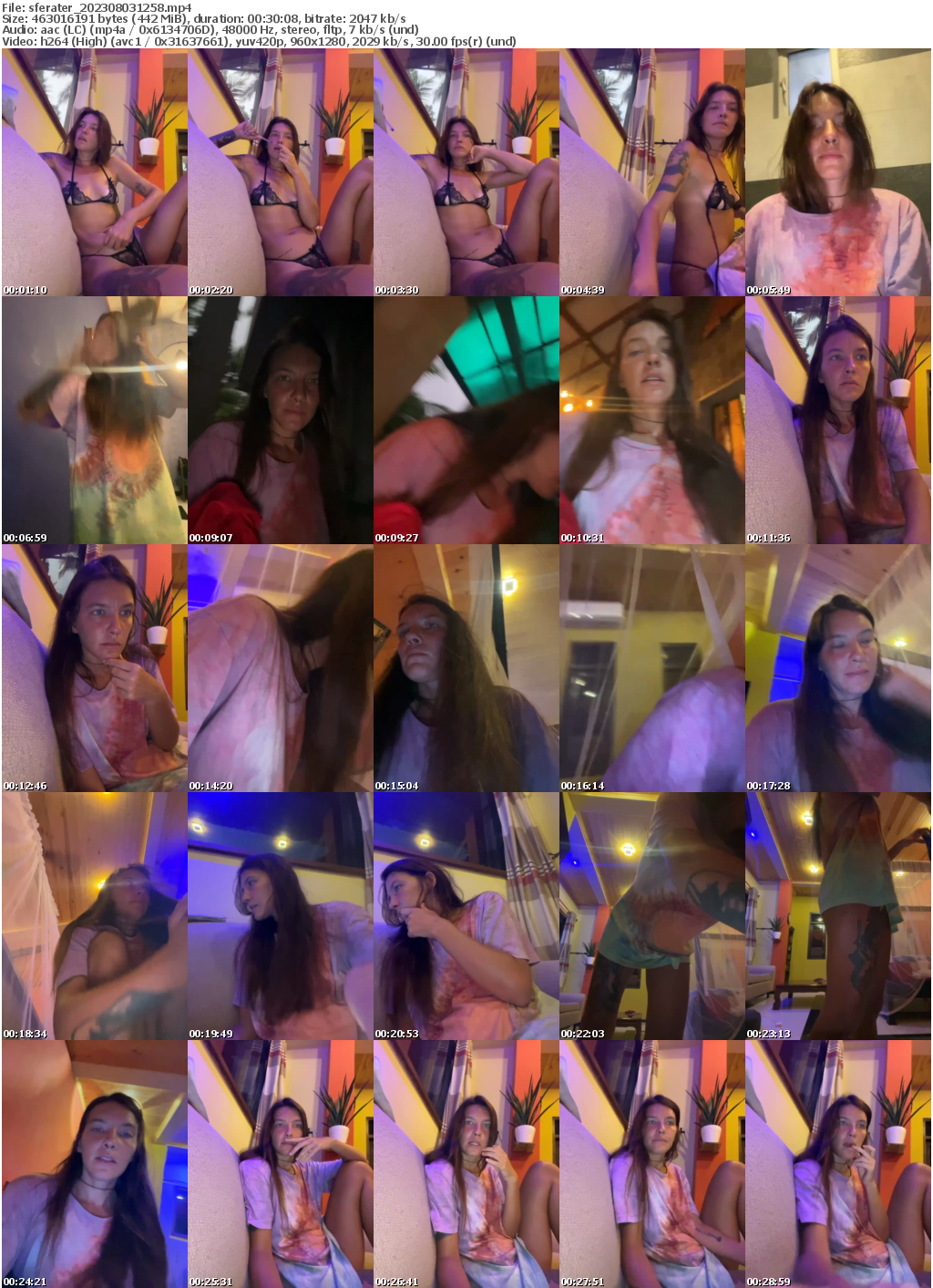 Preview thumb from sferater on 2023-08-03 @ bongacams