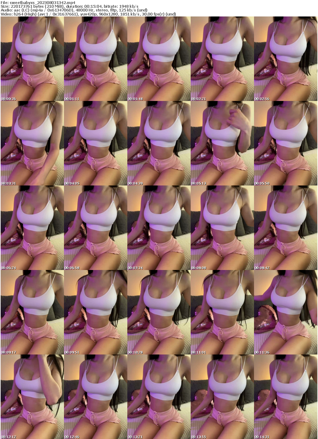 Preview thumb from sweetbabyxs on 2023-08-03 @ bongacams