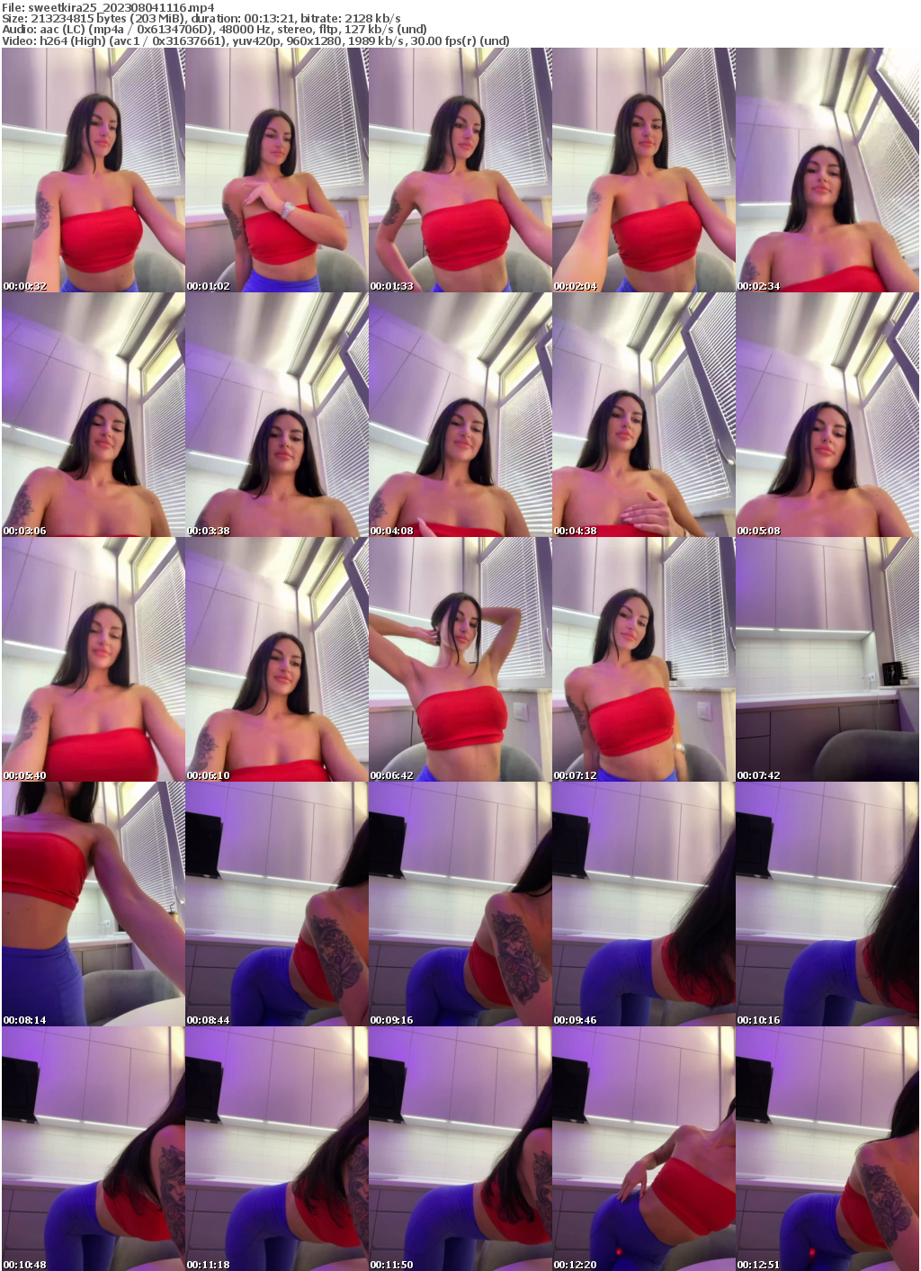 Preview thumb from sweetkira25 on 2023-08-04 @ bongacams