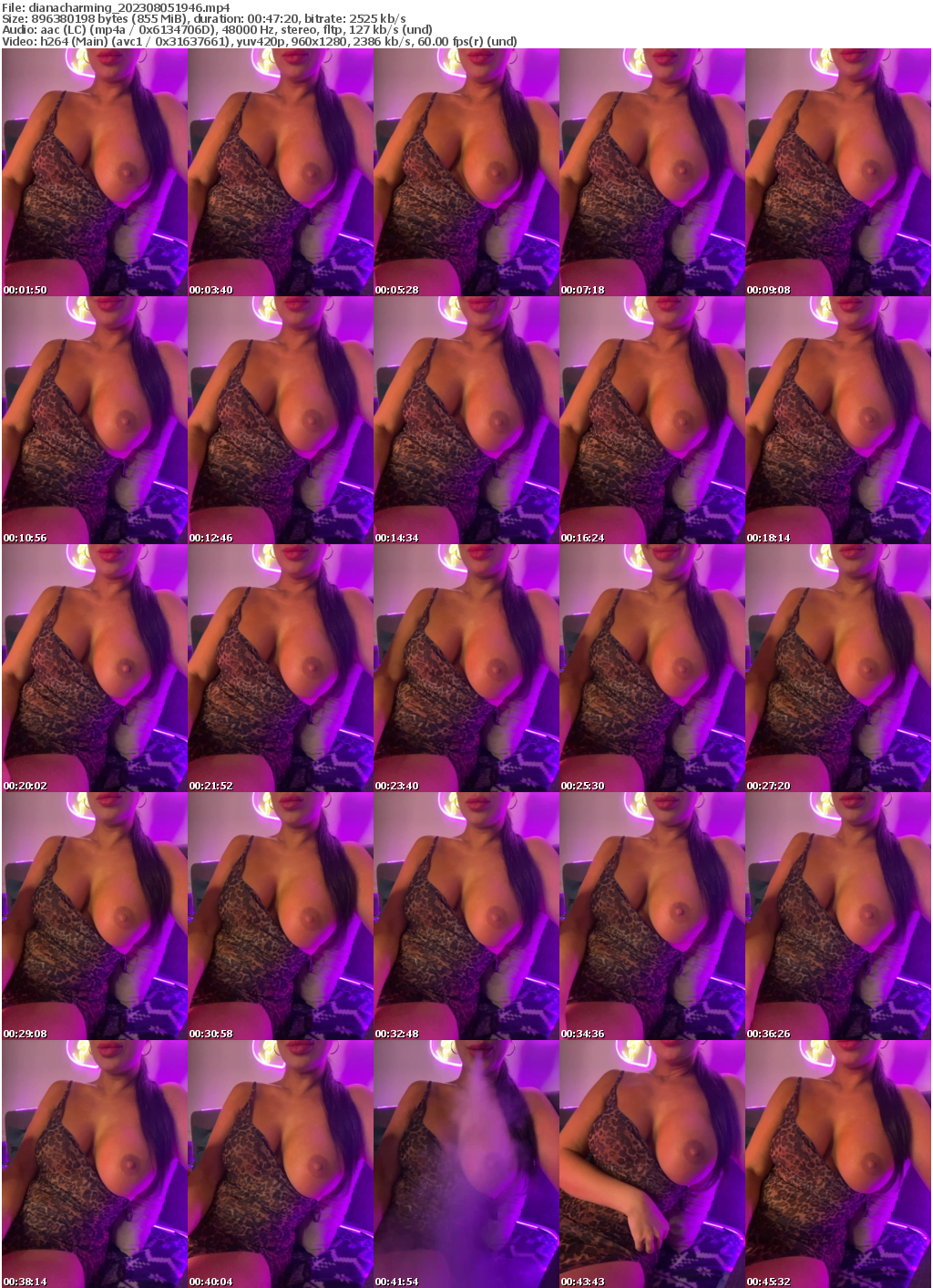 Preview thumb from dianacharming on 2023-08-05 @ bongacams