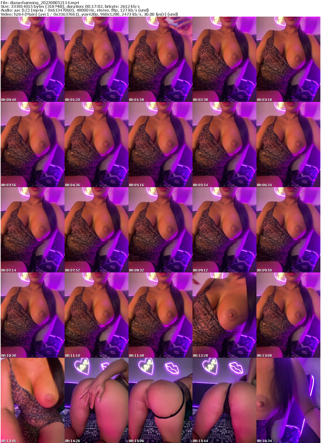 Preview thumb from dianacharming on 2023-08-05 @ bongacams