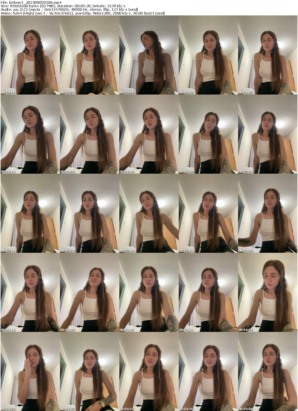 Preview thumb from kirlove1 on 2023-08-05 @ bongacams