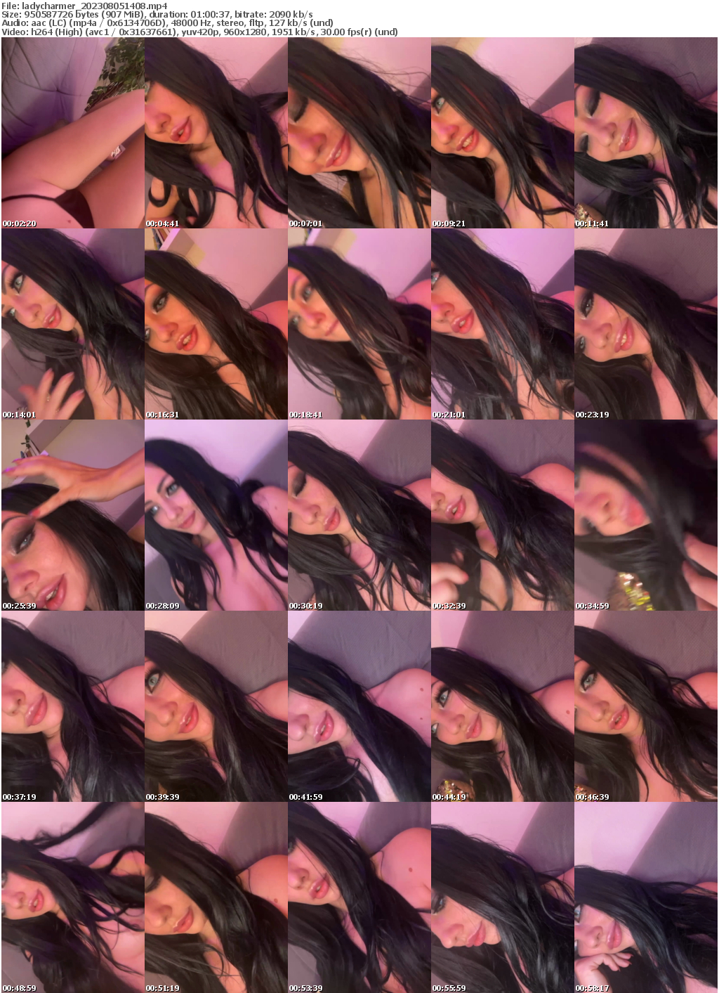 Preview thumb from ladycharmer on 2023-08-05 @ bongacams