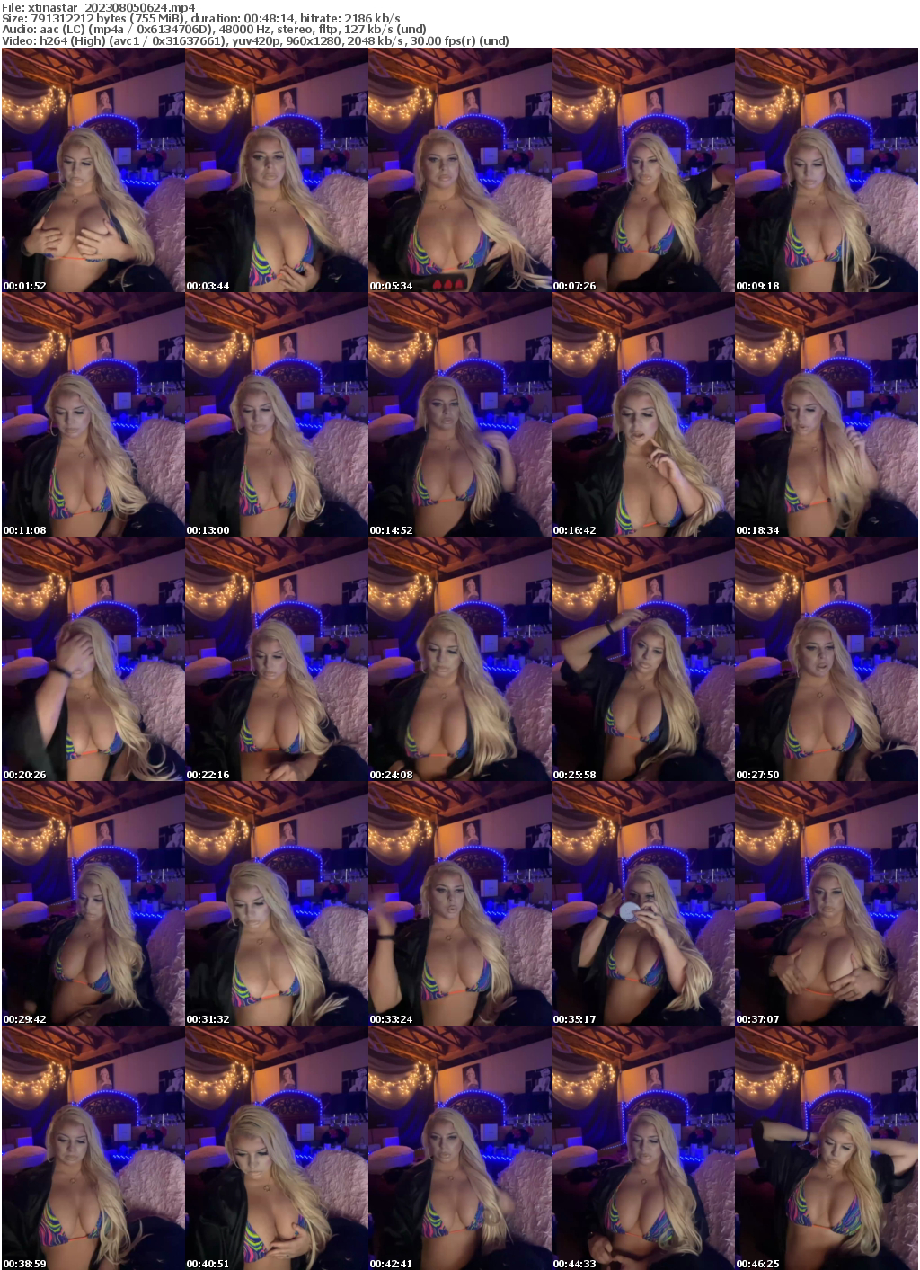 Preview thumb from xtinastar on 2023-08-05 @ bongacams