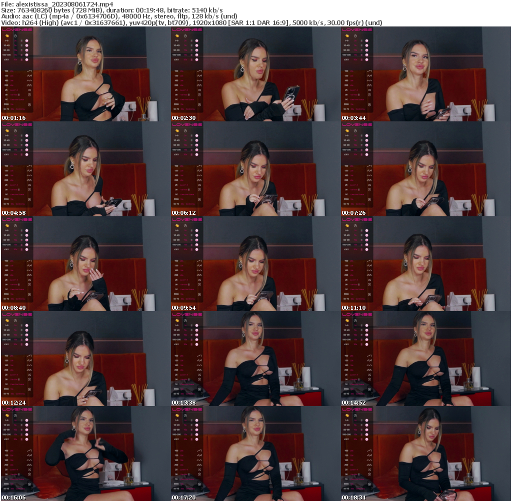 Preview thumb from alexistissa on 2023-08-06 @ bongacams