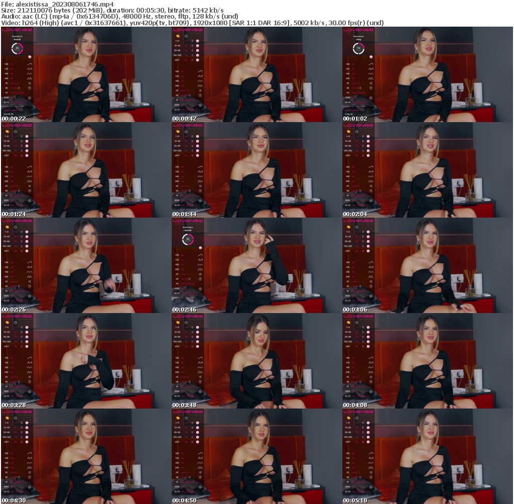 Preview thumb from alexistissa on 2023-08-06 @ bongacams