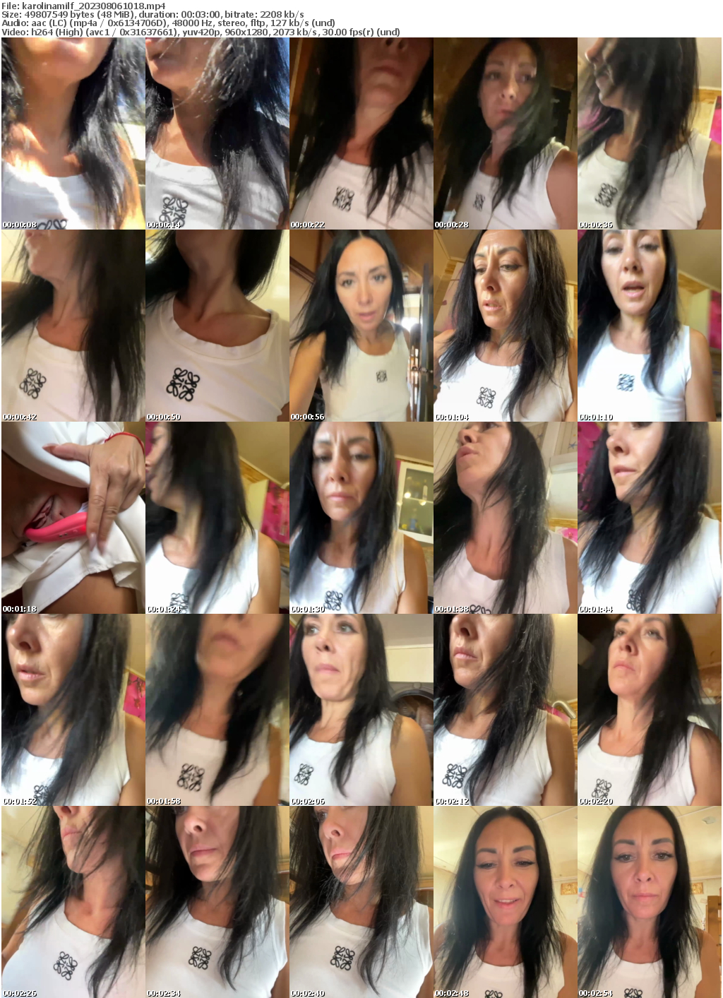 Preview thumb from karolinamilf on 2023-08-06 @ bongacams