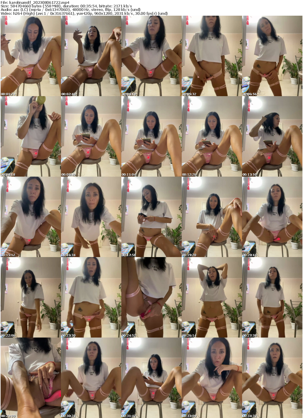 Preview thumb from karolinamilf on 2023-08-06 @ bongacams