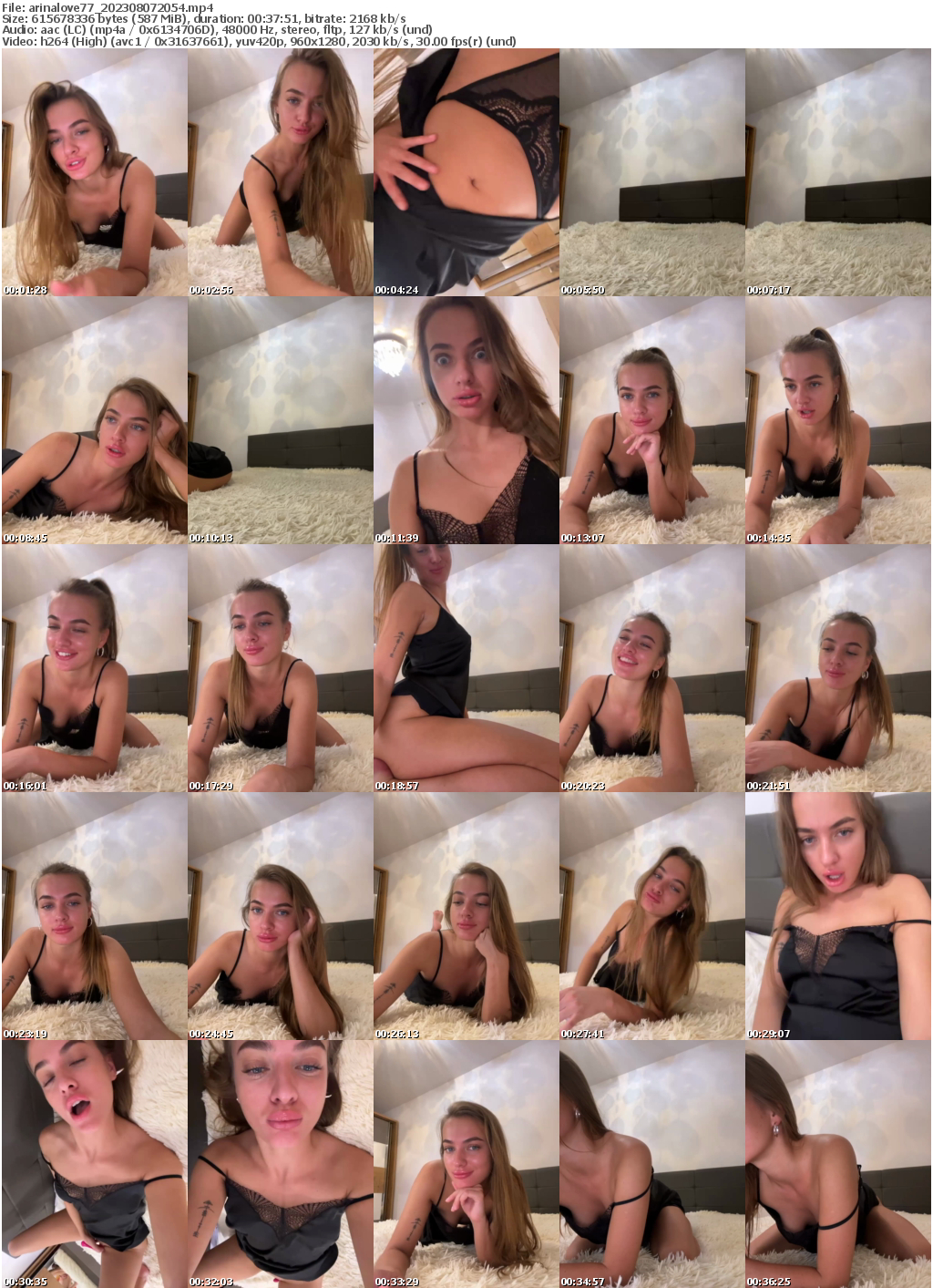 Preview thumb from arinalove77 on 2023-08-07 @ bongacams