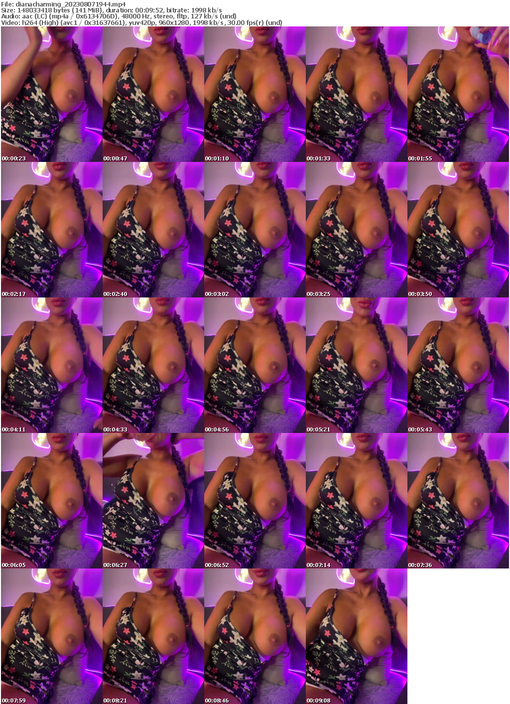 Preview thumb from dianacharming on 2023-08-07 @ bongacams