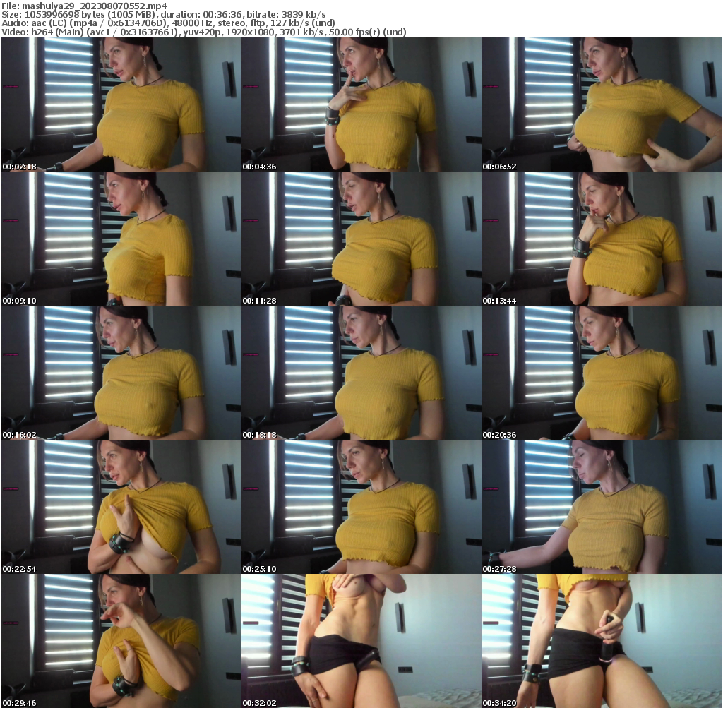 Preview thumb from mashulya29 on 2023-08-07 @ bongacams